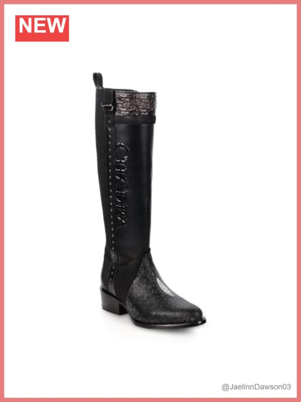 Cuadra Women's High Boot Stingray Bovine Leather Western Style